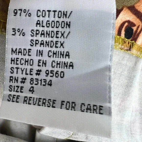 Vintage Abstract Tribal Print Sheath Dress Size 4 Olive Brown Ring Neck Boho - Picture 4 of 12